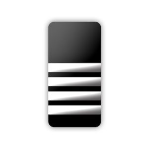 Epaulettes 4 Bar Hard Black & Gold