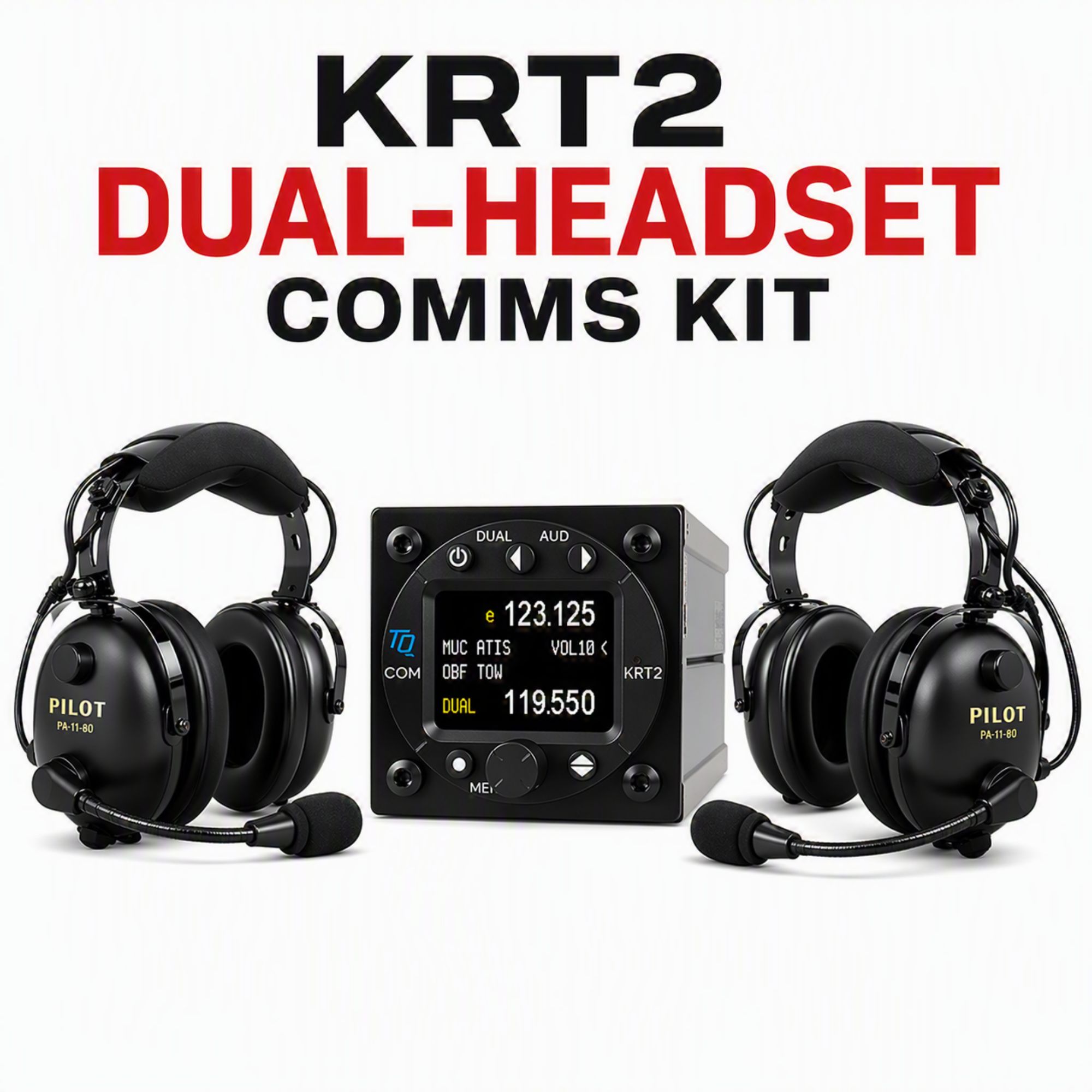 KRT2-S DUAL HEADSET COMMS KIT
